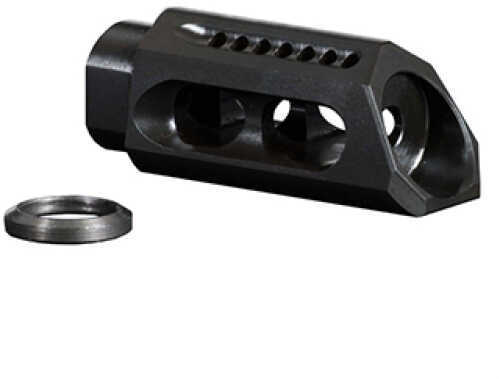 Yankee Hill Machine Co Slant Brake/Compensator Muzzle 5.56 NATO Black 1/2-28 Fits AR-15 YHM-26-MB-A